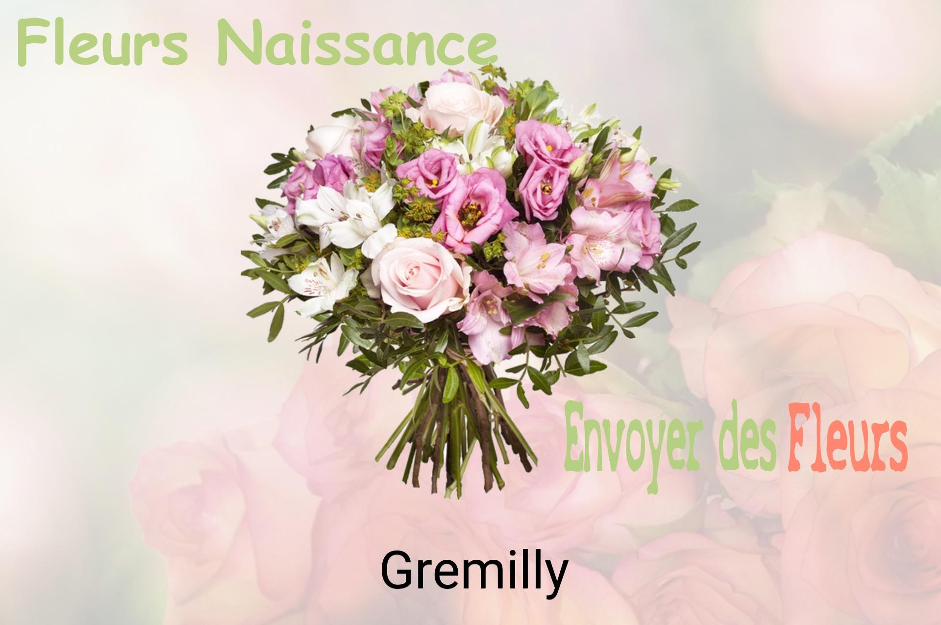Bouquet de fleurs de naissance livré à Gremilly
